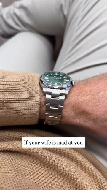 If your wife is mad at you, Buy a new watch, She will still be mad, but you will have a new watch 😂
-
Video template taken from @the6inchwrist go give him a follow